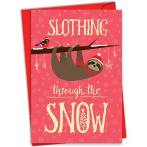 Merry Christmas Sloth Card