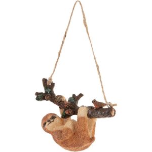 hanging sloth christmas tree ornament