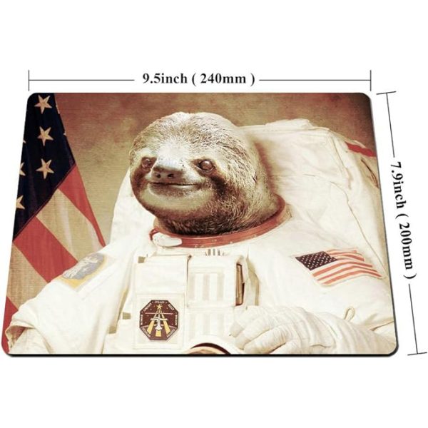 funny astronaut sloth mousepad