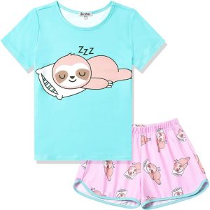 girls sloth pajamas