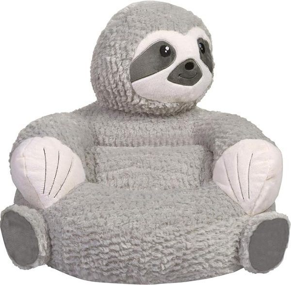 kids stuffed plush sloth chair