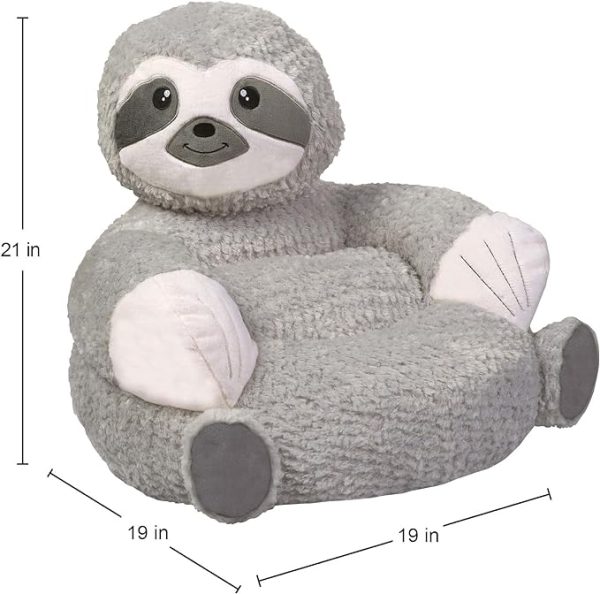 cute plush stuffed animal sloth chair for kids room