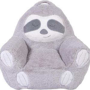 cute plush stuffed animal sloth chair for kids