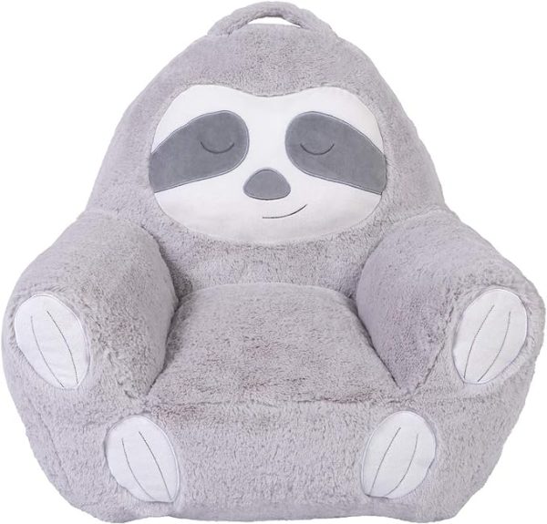 cute plush stuffed animal sloth chair for kids