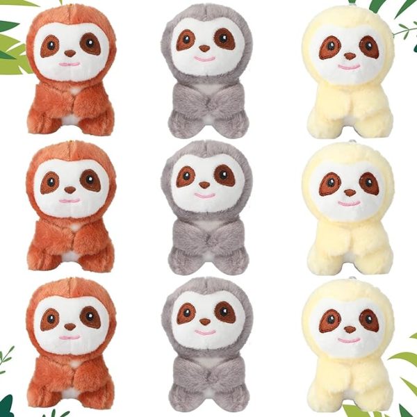 tiny sloth stuffed animal party favor