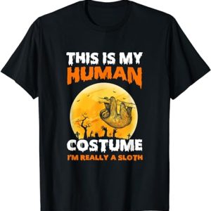 human costume sloth t-shirt