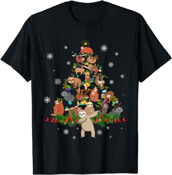 sloth Christmas T-Shirt