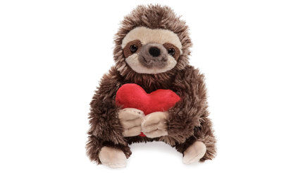 Valentines Day Plushie Sloth gift