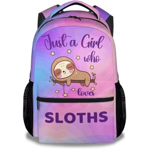 girl's sloth backpack for school