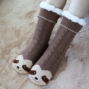 women's sloth slipper socks