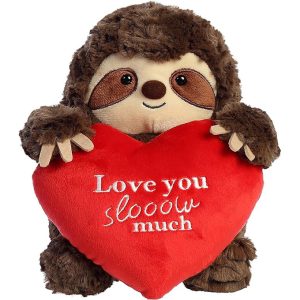 love you sloth stuffed animal valentines plush toy