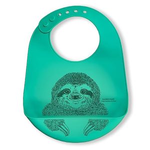 sloth baby bib